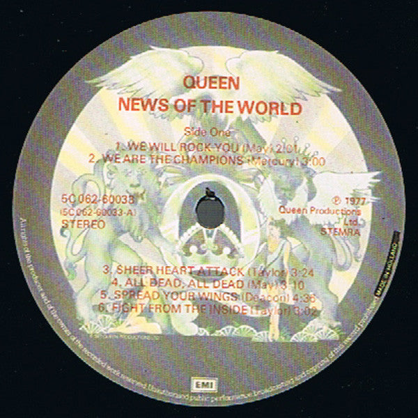 Queen : News Of The World (LP, Album, Gat)