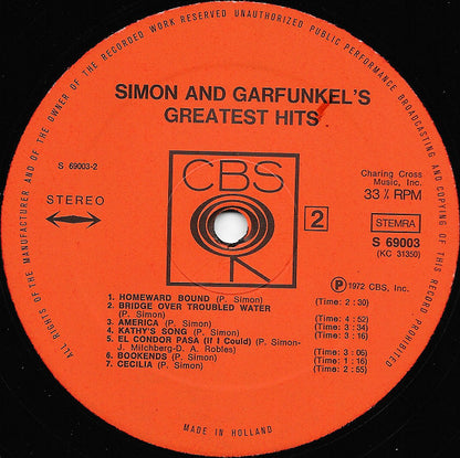 Simon & Garfunkel : Simon And Garfunkel's Greatest Hits (LP, Comp)