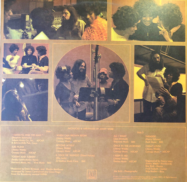 The Supremes : The Supremes Produced And Arranged By Jimmy Webb (LP, Album)