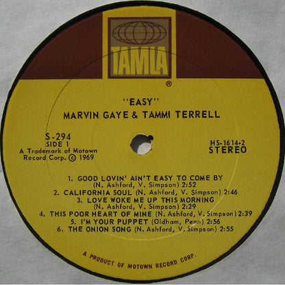 Marvin Gaye & Tammi Terrell : Easy (LP, Album)