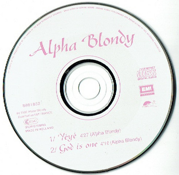 Alpha Blondy : YéYé (CD, Single)