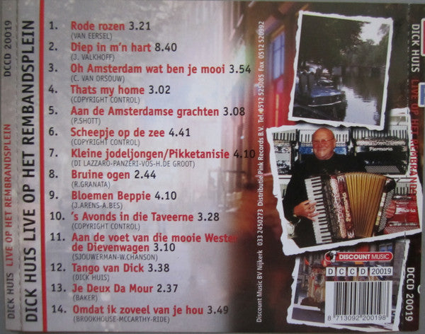 Dick Huis : Live Op Het Rembrandsplein (CD, Album)