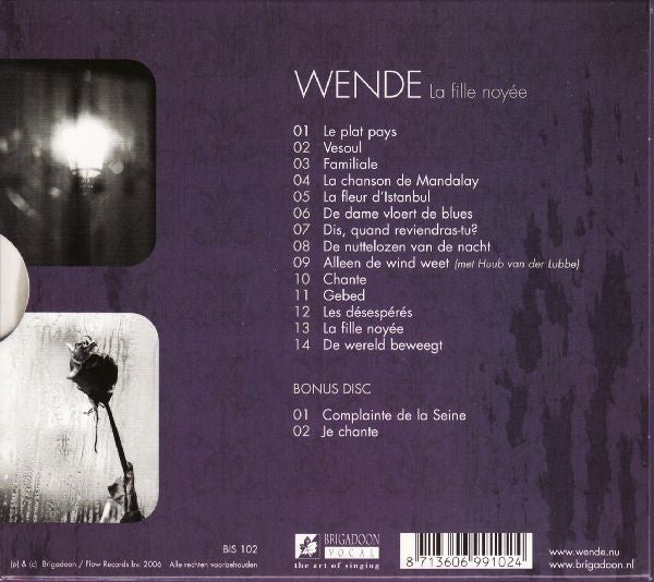 Wende Snijders : La Fille Noyée (2xCD, Ltd, Car)