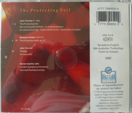 John Tavener - Steven Isserlis, The London Symphony Orchestra, Gennadi Rozhdestvensky : The Protecting Veil (CD)