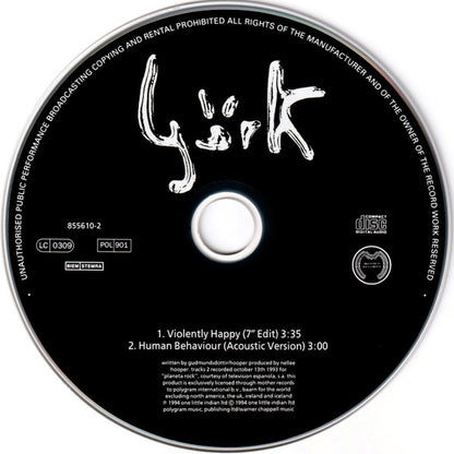 Björk : Violently Happy (CD, Single, Car)