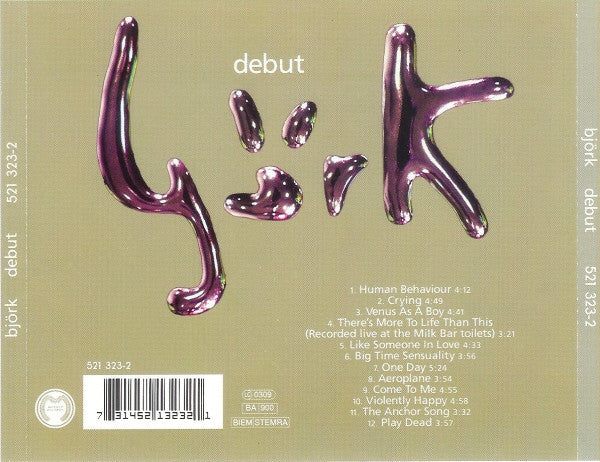 Björk : Debut (CD, Album)