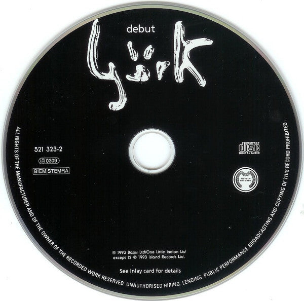 Björk : Debut (CD, Album)