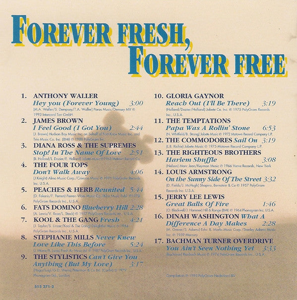 Various : Old Spice Presents Forever Fresh, Forever Free (CD, Comp, Promo)