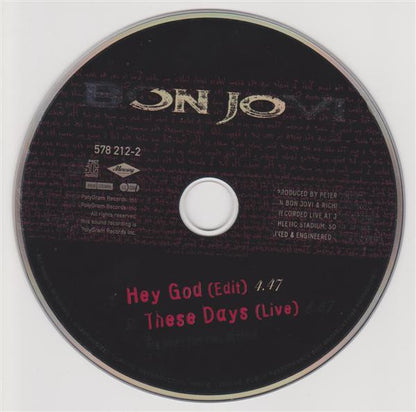 Bon Jovi : Hey God (CD, Single)