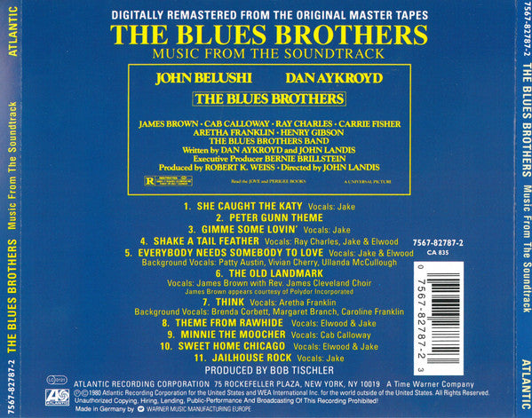 The Blues Brothers : The Blues Brothers (Music From The Soundtrack) (CD, Album, RE, RM)