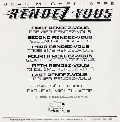 Jean-Michel Jarre : Rendez-Vous (CD, Album)