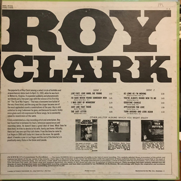 Roy Clark : Roy Clark (LP, Album)