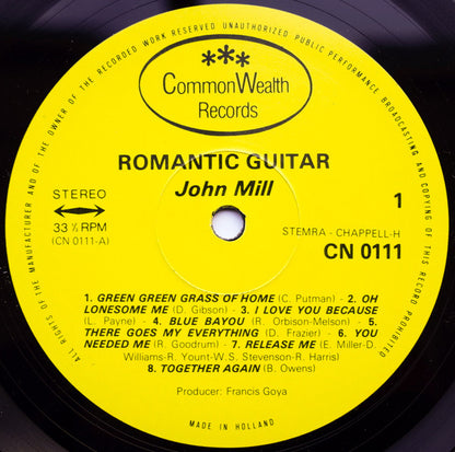 John Mill : Romantic Guitar (LP, Album)