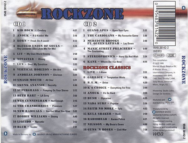 Various : Rockzone (2xCD, Comp)