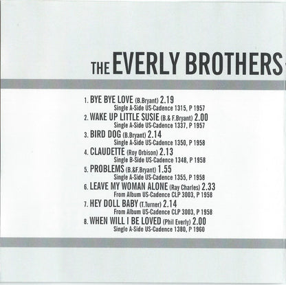 Everly Brothers : The Very Best Of The Cadence Era (CD, Album, Comp)