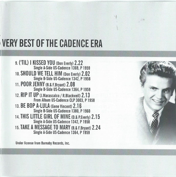 Everly Brothers : The Very Best Of The Cadence Era (CD, Album, Comp)