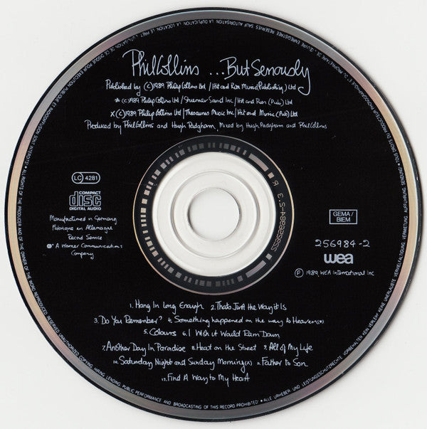 Phil Collins : ...But Seriously (CD, Album)