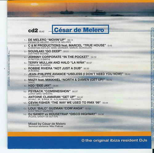 DJ Pippi + Cesar De Melero : The Original Ibiza Resident DJs (2xCD, Comp, Mixed + CD, Comp)