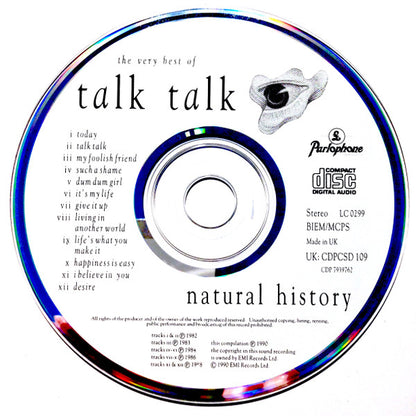 Talk Talk : Natural History (The Very Best Of Talk Talk) (CD, Comp, b/w)