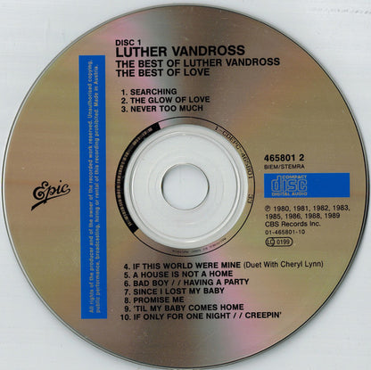 Luther Vandross : The Best Of Luther Vandross The Best Of Love (2xCD, Comp, RM)