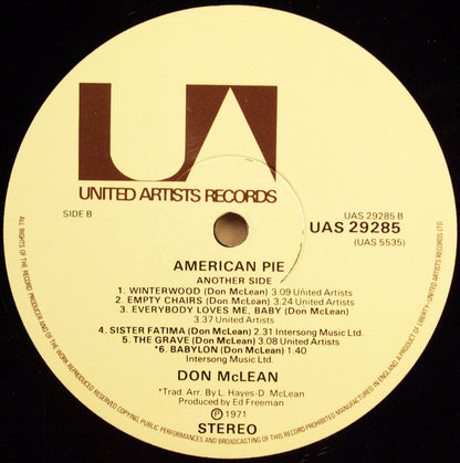 Don McLean : American Pie (LP, Album)