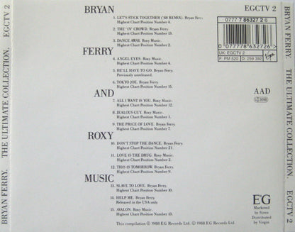 Bryan Ferry With Roxy Music : The Ultimate Collection (CD, Comp)