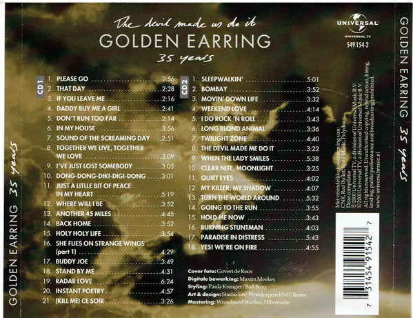 Golden Earring : The Devil Made Us Do It  35 Years (2xCD, Comp)