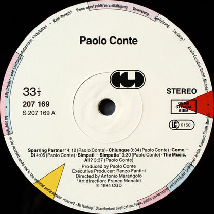 Paolo Conte : Paolo Conte (LP, Album)