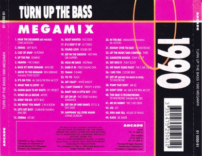 Various : Turn Up The Bass Megamix 1990 (CD, Mixed)