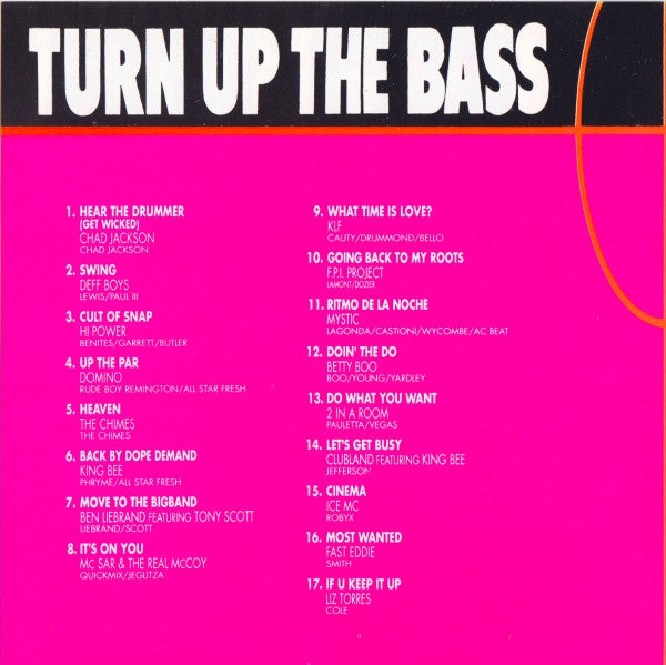 Various : Turn Up The Bass Megamix 1990 (CD, Mixed)