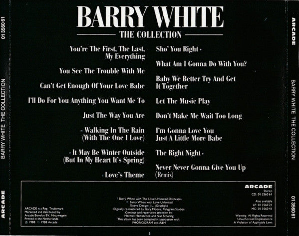 Barry White : The Collection (CD, Comp)