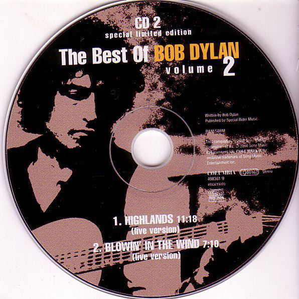 Bob Dylan : The Best Of Bob Dylan Volume 2 (2xCD, Comp, Ltd)