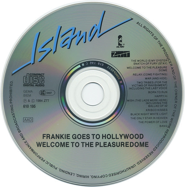 Frankie Goes To Hollywood : Welcome To The Pleasuredome (CD, Album, RE)