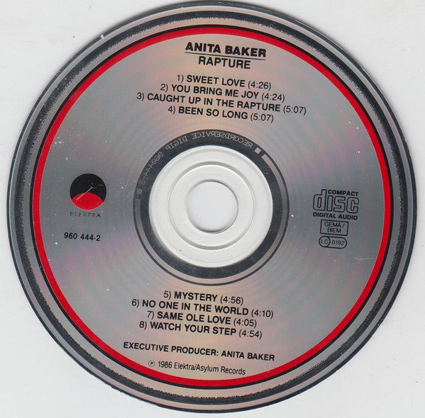 Anita Baker : Rapture (CD, Album)