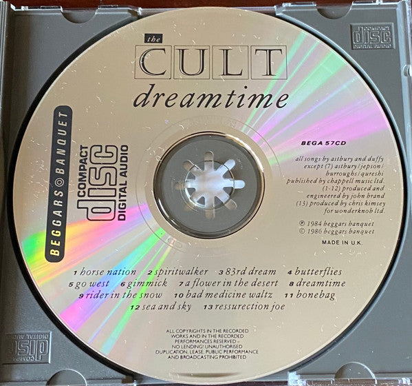 The Cult : Dreamtime (CD, Album)