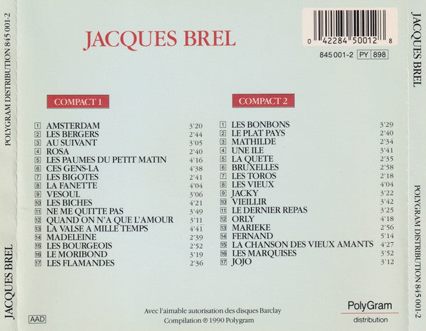 Jacques Brel : Jacques Brel (2xCD, Comp)