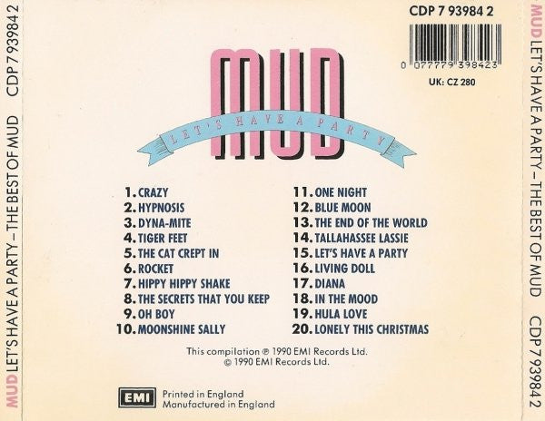 Mud : Let's Have A Party - The Best Of Mud (CD, Comp)