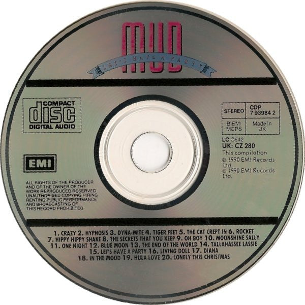 Mud : Let's Have A Party - The Best Of Mud (CD, Comp)