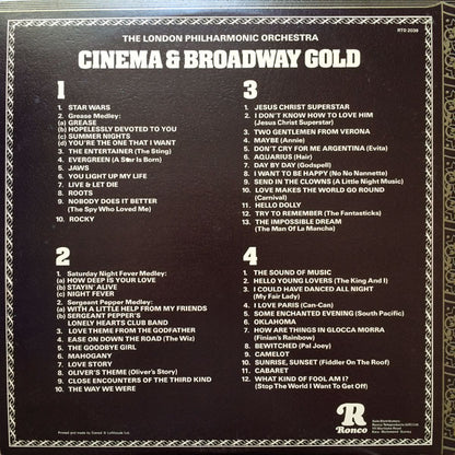 London Philharmonic Orchestra : Cinema & Broadway Gold (2xLP, Ltd, Gat)