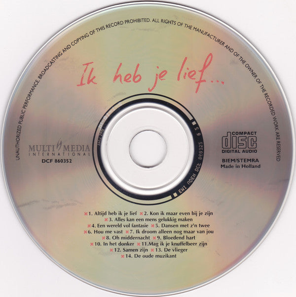 Various : Ik Heb Je Lief... (CD, Comp)