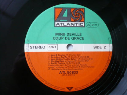 Mink DeVille : Coup De Grâce (LP, Album)