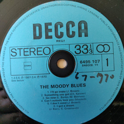 The Moody Blues : The Moody Blues (LP, Album, RE)