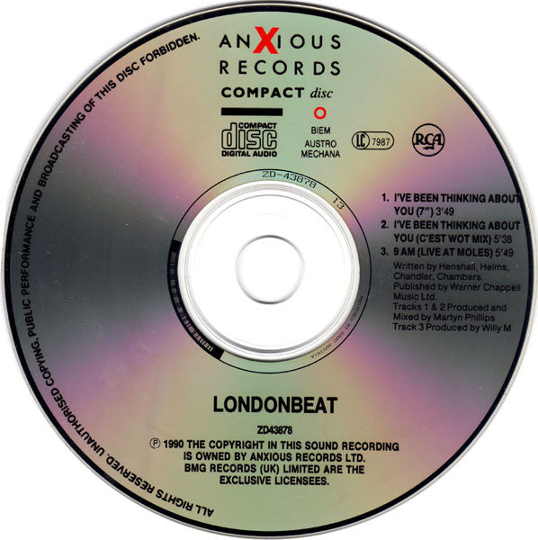 Londonbeat : I've Been Thinking About You (CD, Maxi)