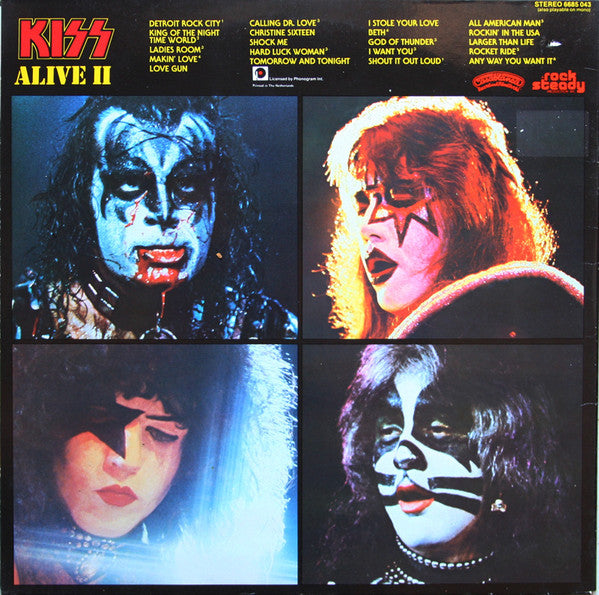 Kiss : Alive II (2xLP, Album, Gat)