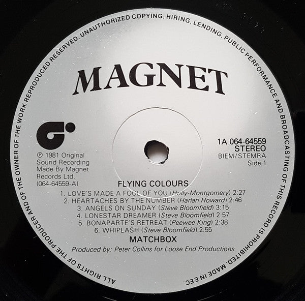 Matchbox (3) : Flying Colours (LP, Album)