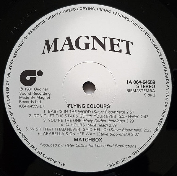 Matchbox (3) : Flying Colours (LP, Album)