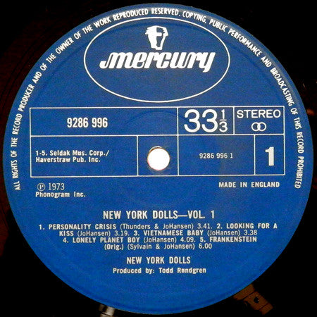 New York Dolls : New York Dolls (LP, Album + LP, Album + Comp)