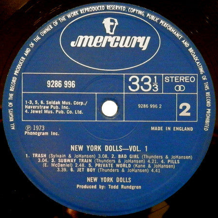 New York Dolls : New York Dolls (LP, Album + LP, Album + Comp)