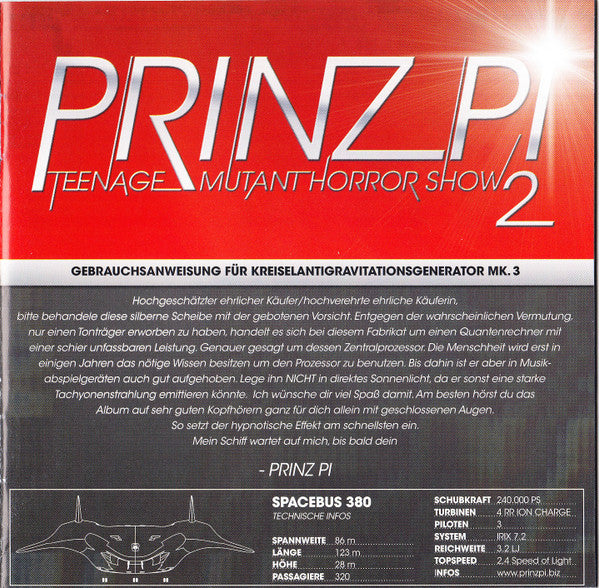 Prinz Pi : Teenage Mutant Horror Show 2 (CD, Album)