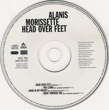 Alanis Morissette : Head Over Feet (CD, Single, Car)